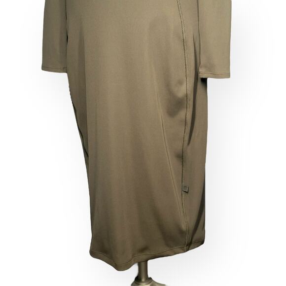 New LULULEMON Ribbed Luxtreme Polo Collared Midi Dress Athleisure Golf Brunch - Picture 7 of 12